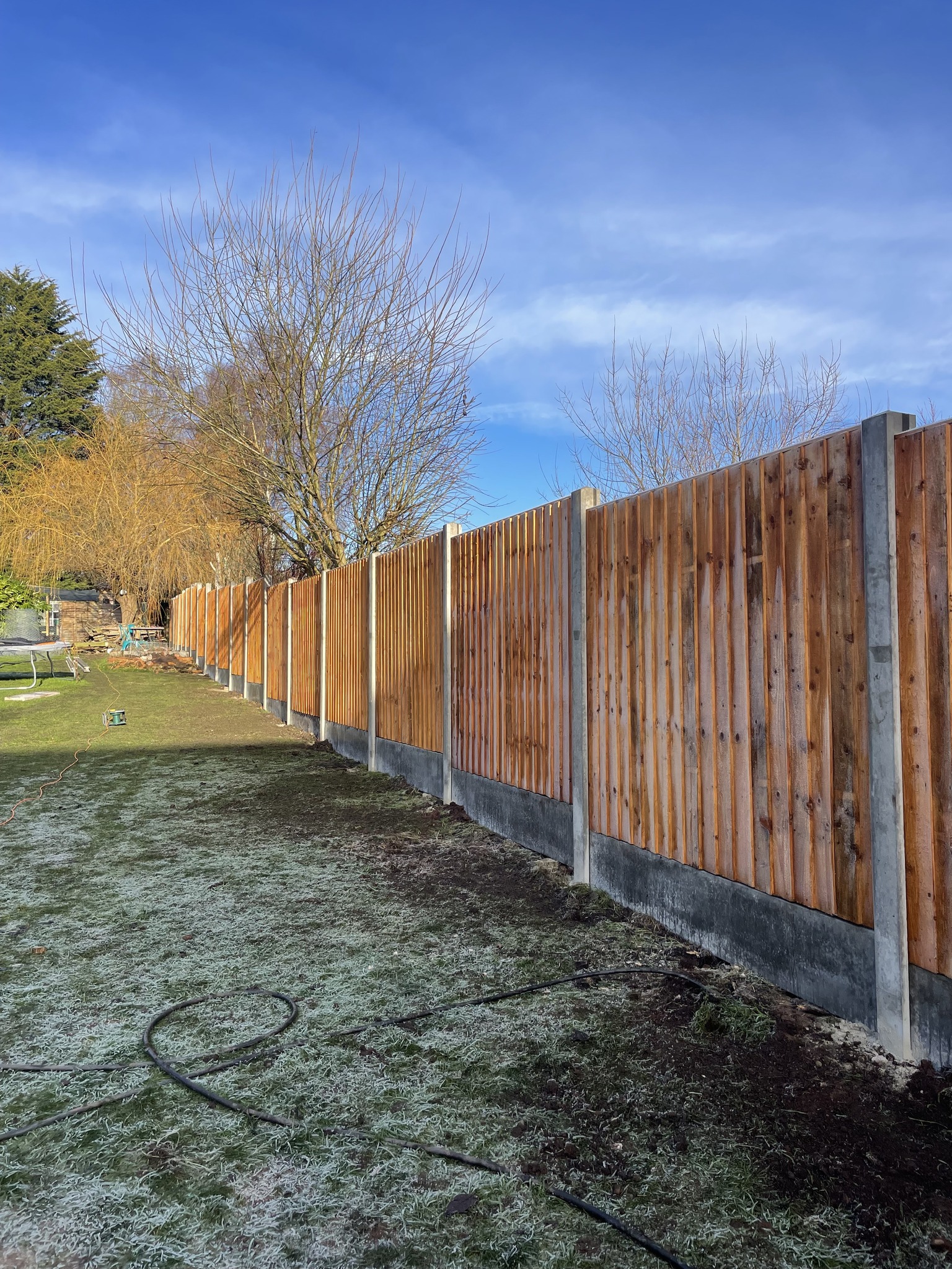 Featheredge fencing fitted in Bromsgrove by Yew Tree Garden Services